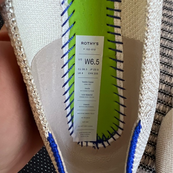 NWOB Rothy's The Point II Flat in Diamond Twill - Picture 12 of 17